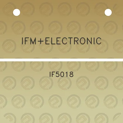 ifmelectronic-if5018