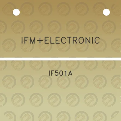 ifmelectronic-if501a