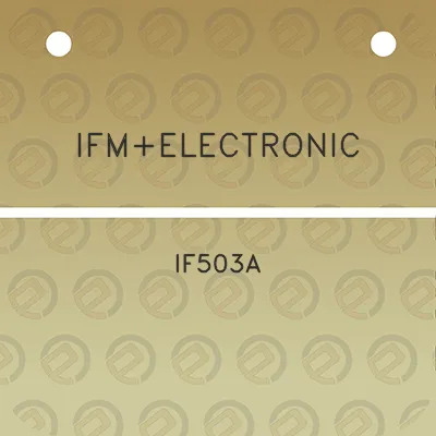 ifmelectronic-if503a