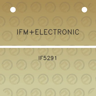 ifmelectronic-if5291