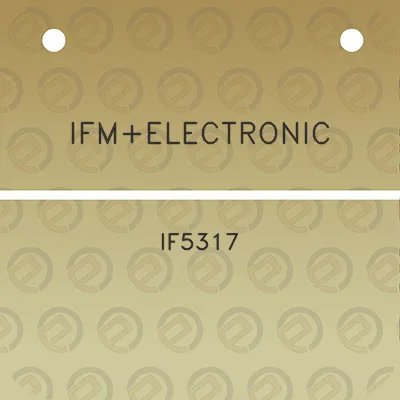 ifmelectronic-if5317