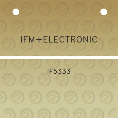 ifmelectronic-if5333