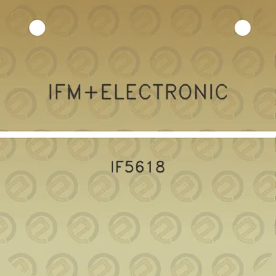 ifmelectronic-if5618