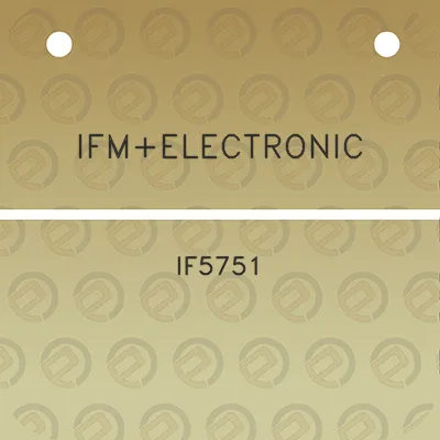 ifmelectronic-if5751