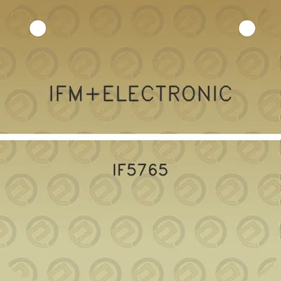 ifmelectronic-if5765