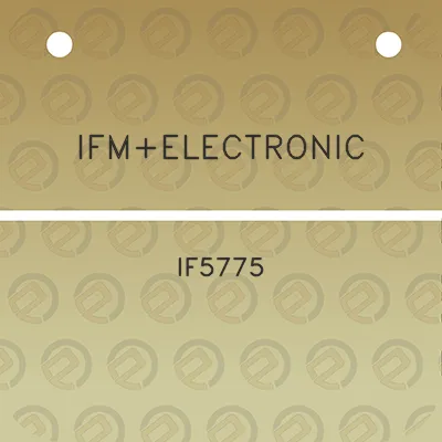 ifmelectronic-if5775