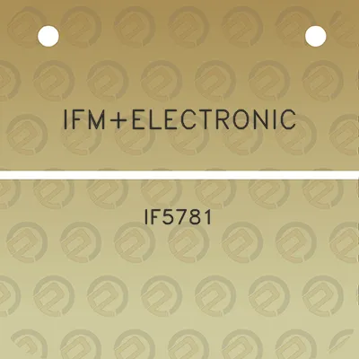 ifmelectronic-if5781