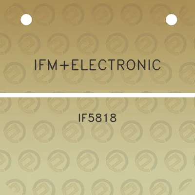 ifmelectronic-if5818