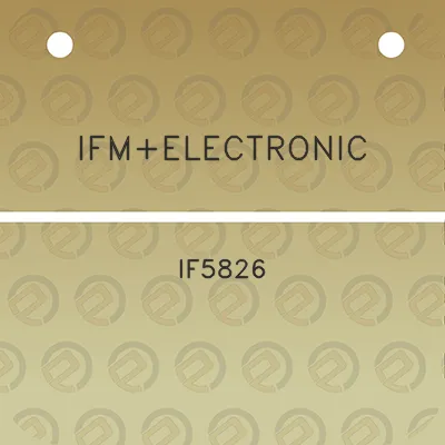 ifmelectronic-if5826