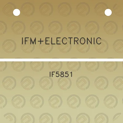 ifmelectronic-if5851