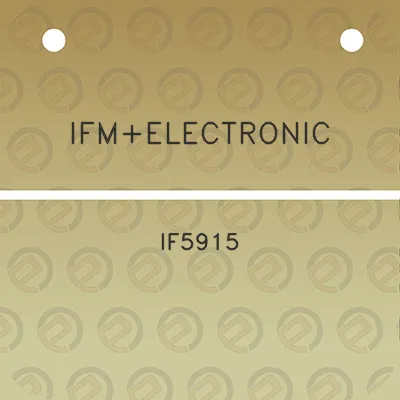 ifmelectronic-if5915