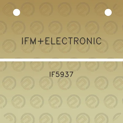 ifmelectronic-if5937