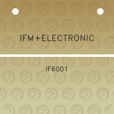 ifmelectronic-if6001