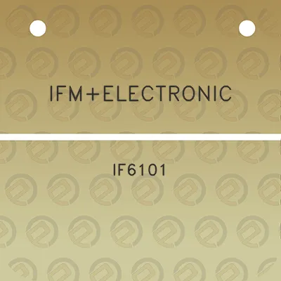 ifmelectronic-if6101