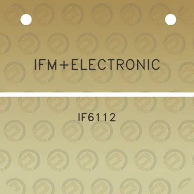 ifmelectronic-if6112