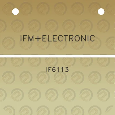 ifmelectronic-if6113