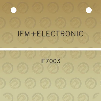 ifmelectronic-if7003