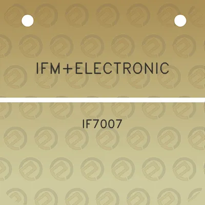 ifmelectronic-if7007