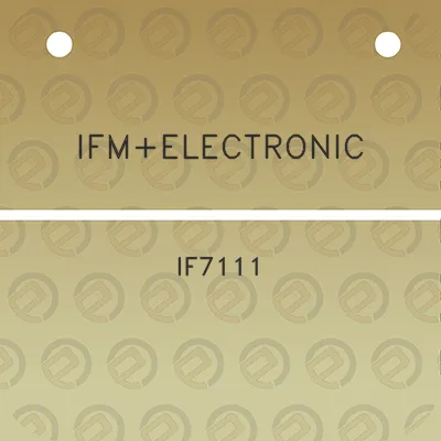 ifmelectronic-if7111