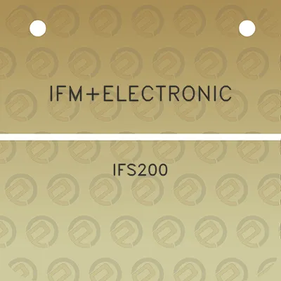 ifmelectronic-ifs200