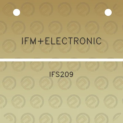 ifmelectronic-ifs209