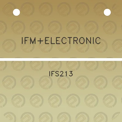 ifmelectronic-ifs213