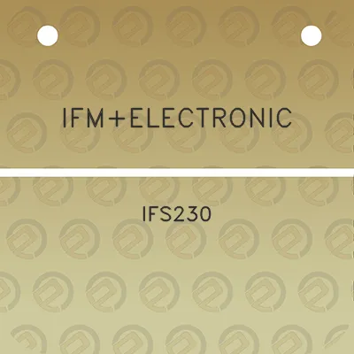 ifmelectronic-ifs230