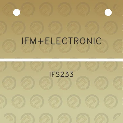 ifmelectronic-ifs233