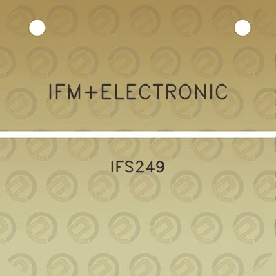 ifmelectronic-ifs249