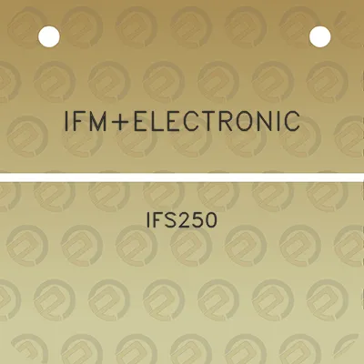 ifmelectronic-ifs250