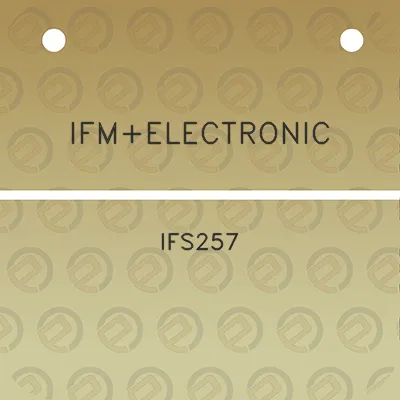 ifmelectronic-ifs257