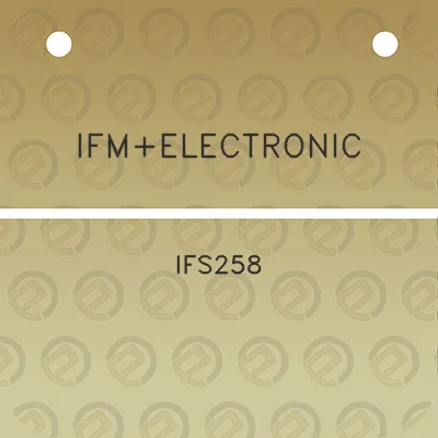 ifmelectronic-ifs258