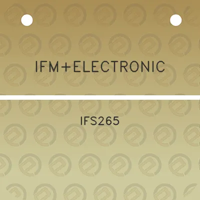 ifmelectronic-ifs265