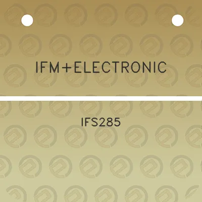 ifmelectronic-ifs285