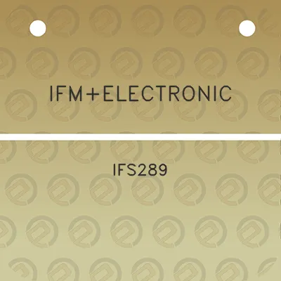 ifmelectronic-ifs289