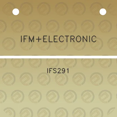 ifmelectronic-ifs291