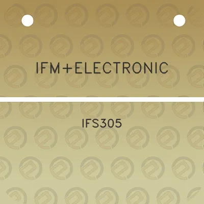 ifmelectronic-ifs305