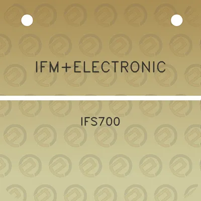 ifmelectronic-ifs700