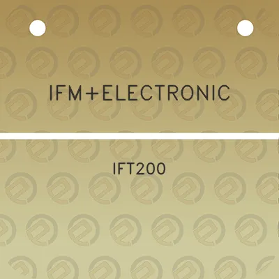 ifmelectronic-ift200