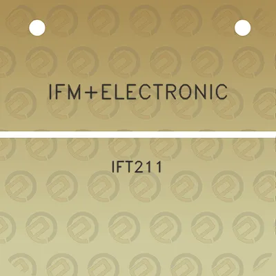 ifmelectronic-ift211