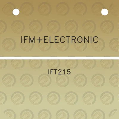 ifmelectronic-ift215