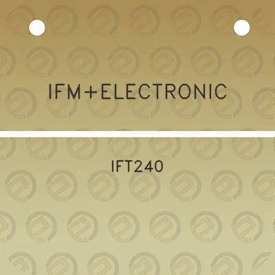 ifmelectronic-ift240