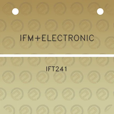 ifmelectronic-ift241