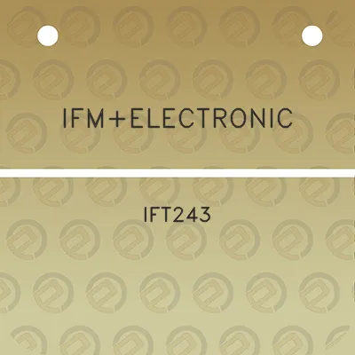 ifmelectronic-ift243