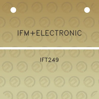 ifmelectronic-ift249