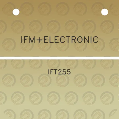 ifmelectronic-ift255