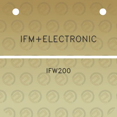 ifmelectronic-ifw200