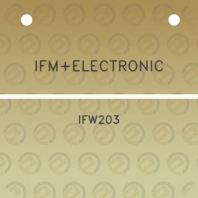 ifmelectronic-ifw203