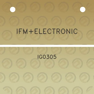 ifmelectronic-ig0305