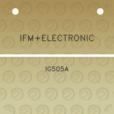 ifmelectronic-ig505a